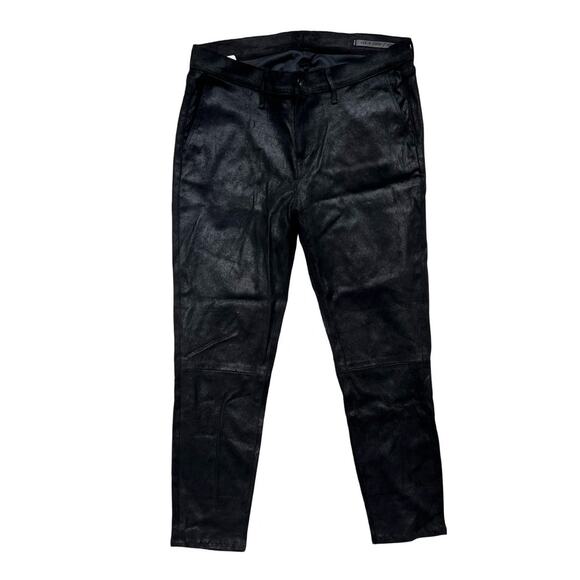 $850 rag & bone Black Lamb Leather Pants - 27 - Picture 4 of 7